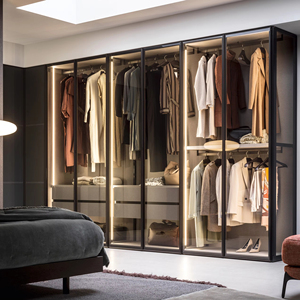 Armoire moderne à porte coulissante armoires les <span class=keywords><strong>plus</strong></span> proches armoires de chambre armoires de chambre meubles de chambre armoire penderie avec miroir armoire à vêtements - Product Image 1