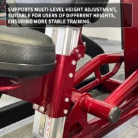Équipement de fitness musculation commercial pour salle de sport, entraînement de force, presse à épaules à charge libre