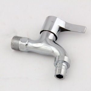 Grifo monomando de sobremesa con válvula de cerámica, cromado, para lavabo de lavandería y lavadora - Product Image 1