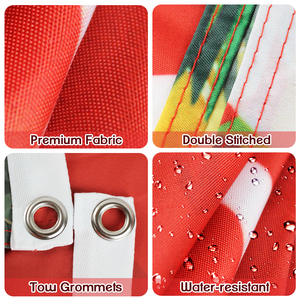 Décorations <span class=keywords><strong>de</strong></span> Noël intérieures/extérieures, drapeau double face en polyester pour fête du <span class=keywords><strong>pull</strong></span> <span class=keywords><strong>moche</strong></span>, mât <span class=keywords><strong>de</strong></span> drapeau en aluminium, écologique et durable - Product Image 3