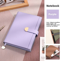 Carnet de notes professionnel en cuir A5 personnalisé avec logo, journal de travail minimaliste, pour réunions de bureau, portable, élégant, coffret cadeau d'affaires