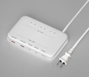 Tira de alimentación japonesa de 100W con pantalla de alimentación, en 1 y 8 CA 3 salidas de estación de carga 3USB-C 2USB-A, concentrador de escritorio Smart Power - Product Image 5