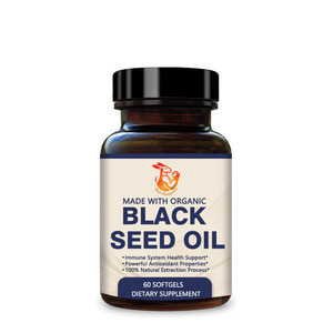 Gélules d'huile de nigelle avec huile de cumin noir : Soutient la santé du système, propriétés antioxydantes naturelles, maintien du poids - Product Image 1