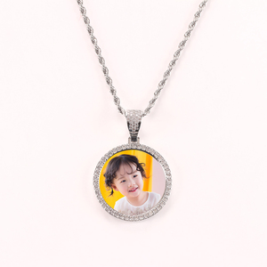 2023 EW Round HOTO uublimation endant enant ecklace is the Best iift for om - Product Image 5
