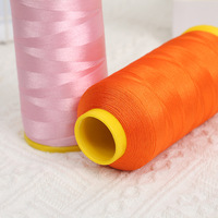 Fil à broder réfléchissant haute ténacité, couleurs riches, prix de gros fabricant, 100% polyester 120d/2 5000m