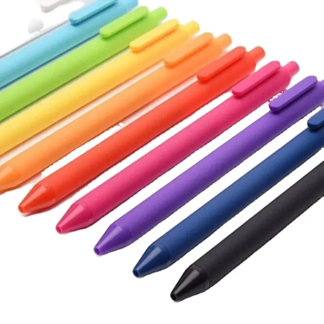 Ручка с мягким прикосновением дешевая офисная и школьная Ручка для использования и пластикового материала Шариковая ручка для настройки