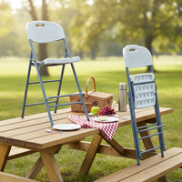 Leichtgewichtige Krankenhaus-Konferenz-Outdoor-Tisch-Stuhl-Kombination Weiße Kunststoff-Bankett-Büro-Besprechungsraum-Klappstühle für Veranstaltungen