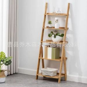 Solid Wood Storage <b>Shelf</b> 3 Tier Freestanding Multi Functional For Living Room <b>Bedroom</b> Plant Display - Product Image 3