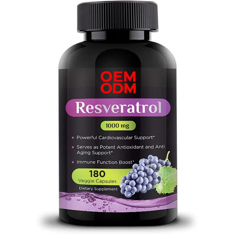 Trans Resveratrol bổ sung, 1000mg 180 viên nang chống oxy hóa chống lão hóa được thiết kế để hỗ trợ trong trường hợp sức khỏe tim mạch