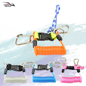 KEEP DIVING Accessoires de plongée, ressort télescopique en acier inoxydable, éclairage de plongée, crochet pour lanière de caméra, corde anti-perte SSA-FDS21 - Product Image 1