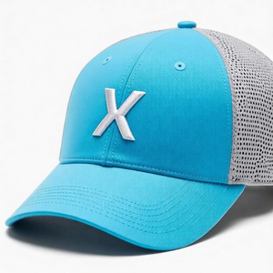 Casquette Trucker en Toile Personnalisée avec Broderie, Visière Courbée, 6 Panneaux, Performance, Réglable, Tendance, pour Activités de Plein Air, Sport, Cyclisme, Plage - Product Image 4
