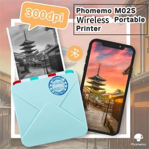 Phomemo m02s Mini nhiệt cầm tay cầm tay máy in 300dpi Sticker cán giấy tờ giao diện máy in Android IOS - Product Image 3