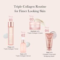 Lotion Triple Collagène avec Complexe Triple Collagène et Acide Hyaluronique, Hydratant Visage Sans Parfum, Soin Coréen