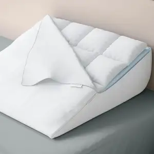 Almohada de cuña para dormir con adorno adicional Almohada de cuña de cama ultra cómoda para dormir o después de la cirugía