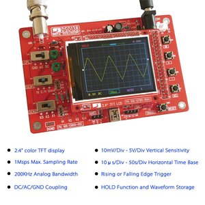Oscilloscope <span class=keywords><strong>Kit</strong></span> DSO138 2.4 "TFT Cầm Tay Bỏ Túi Kích Thước Dao Động Kỹ Thuật Số <span class=keywords><strong>Kit</strong></span> DIY Bộ Phận <span class=keywords><strong>SMD</strong></span> Hàn Học Tập Điện Tử 1MSPS - Product Image 2