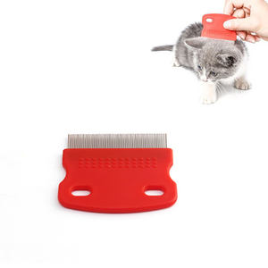 Muestra gratis de productos para mascotas perro cepillo de pelo peines Pet peine de pulgas - Product Image 1