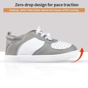 Pieds nus enfants chaussures chaussures de marche confortables doublure en cuir respirant à la mode élégant pour l'extérieur - Product Image 2