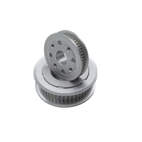 Poulie synchrone en aluminium léger de haute précision avec trous de fixation pour imprimante 3D et machines d'emballage