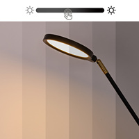 Lampadaire LED d'intérieur minimaliste moderne gradateur de luminosité CCT contrôle de couleur aluminium multi-plis corps lumière sur pied