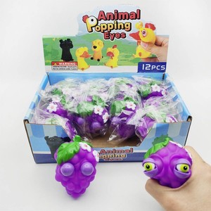 Novelty Animal Popping Eyes Squeeze Fidget Toy <b>Vinyl</b> Fruit Squishy Toy with Popping Eyes for Stress Relief & Boredom Relief - Product Image 6