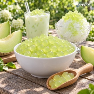 Bolas de Fruta Rellenas de Jugo de Pera Crujiente, Topping para Té de Frutas, Tienda de Panadería, Cafetería, Postre, Smoothie, Boba de Pera Asiática - Product Image 2