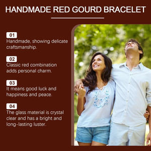 Handmade Red Gourd Strings Stylish Elegant Durable Niche Design Dating Red Strings - Product Image 6
