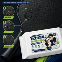 Lingettes de nettoyage pour raquettes de pickleball avec matériau en fibre - Éliminent la sueur, la poussière et l'huile pour protéger la surface de la pagaie ; Accessoires de pickleball