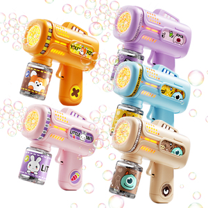 Pistola <span class=keywords><strong>de</strong></span> <span class=keywords><strong>Burbujas</strong></span> <span class=keywords><strong>de</strong></span> Plástico a Prueba <span class=keywords><strong>de</strong></span> Fugas, Juguete Infantil para Exteriores, Modelo 2025, con Luces, para Diversión - Product Image 1
