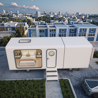 Cosse modulaire contemporaine préfabriquée 6m espace capsule maison 2 chambres toilette pour mobile petite maison camping usage commercial