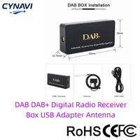 Récepteur radio numérique DAB DAB+ avec adaptateur USB et antenne pour pare-brise, autoradio pour lecteur de diffusion numérique GPS Android
