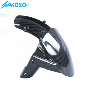 AKOSO 3K 건조 탄소 섬유 오토바이 액세서리 가와사키 ZX10R ZX-10R 2016-2020 에 대 한 앞 바퀴 펜더 허거 머드가드 - Product Image 6