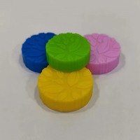 Bouteilles en plastique cylindriques en PEHD 68ml 75ml 85ml 100ml avec bouchon à feuille, flacons vides pour emballage de capsules, granulés et comprimés