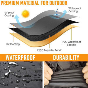 आउटडोर इनडोर निविड़ अंधकार सायक्लिंग स्थिर सुरक्षात्मक फिटनेस व्यायाम बाइक कवर के साथ भंडारण बैग - Product Image 4