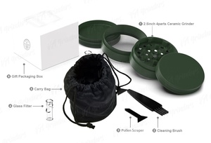 Grinder à herbes en céramique 63MM, accessoires de fumage, ne bâtons pas, Logo OEM gratuit - Product Image 5