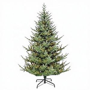 Árbol de Navidad Artificial de PVC de 1.5 m con Aspecto de Madera, sin Luces, para Decoración del Hogar, Oficina, Fiestas - Product Image 2