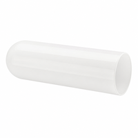 Abat-jour en verre cylindrique de 98 mm à ouverture supérieure et inférieure, longueur 300 mm, pièce de rechange universelle pour plusieurs luminaires suspendus simples