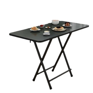 <span class=keywords><strong>Grande</strong></span> <span class=keywords><strong>table</strong></span> <span class=keywords><strong>à</strong></span> <span class=keywords><strong>manger</strong></span> pliante simple de style moderne, de forme <span class=keywords><strong>carrée</strong></span>, pour la maison, la location, les dortoirs étudiants, l'utilisation au chevet du lit - Product Image 1