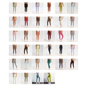 Vente en gros de leggings de sport <span class=keywords><strong>Lulu</strong></span> de haute qualité avec logo personnalisé, sans couture, doux, taille haute, pantalons de yoga pour femmes - Product Image 5