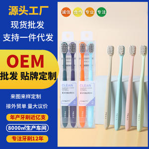 Cepillo de Dientes Antibacterial Premium para Adultos, Paquete de 2, Cerdas Suaves, Personalización Disponible, Venta Directa - Product Image 6