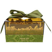Boîte à Bonbons de Noël Personnalisée en Acrylique Transparent, Boîte Cadeau pour Demoiselle d'Honneur, Impression Sur Mesure, Design Élégant, Emballage de Mariage Haut de Gamme