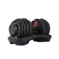 Haltères réglables de haute qualité de 24 kg, équipement de fitness portable