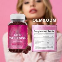 Gummies éclaircissantes HDK OEM ODM au glutathion, collagène et acide hyaluronique, véganes, sans sucre, pour la beauté des cheveux et des ongles