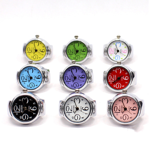 Fashion Alloy <b>Silver</b> Shell Personality <b>Men</b> and Women Finger Watch Couple Watch <b>Ring</b> - Product Image 1