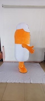 Costumes de mascotte de dessin animé pour adultes avec logo visible, personnages de dessin animé, design personnalisé, peluche unisexe pour adultes