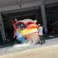 Décoration gonflable publicitaire extérieure personnalisée, poisson géant volant, poisson-dragon de la mythologie chinoise pour événement