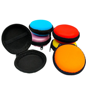 Estuche de Carga Redondo <span class=keywords><strong>Mini</strong></span> de EVA Personalizado e Impermeable para Auriculares, Estuches Portátiles con Servicio OEM/ODM - Product Image 3