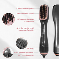 Produit phare : Appareil de coiffage tout-en-un (lisseur, fer à boucler, sèche-cheveux, peigne chauffant, brosse sèche-cheveux)