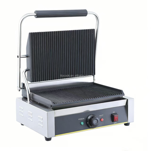 Grill panini électrique professionnel, presse à panini, machine à sandwich, grill de contact à plaque unique - Product Image 1