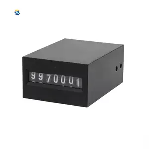 Elektromagnet DC 12V 24V 36V 7 Digit, Penghitung Pulsa Konter Mekanis Digital Tampilan Baru