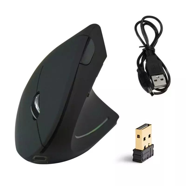 Dropshipping New Ergonomic Design Rechargeable Wireless Mouse Vertical 5.0 Optical Mouse Wrist Healthy Gaming for Laptop